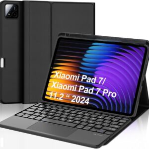 typecase Keyboard Case for Xiaomi Pad 7 (11.2 inch) with Multi-Touch Trackpad, Pen Slot, Multi Viewing Angle, Magnetically Detachable Wireless Bluetooth Keyboard (Xiaomi Pad 7)