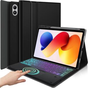 typecase Keyboard Case for Xiaomi Redmi Pad 2 Pro 12.1 (2026) only with Trackpad & 7-Colors Backlit, Multi Viewing Angle, Magnetically Detachable