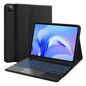Detachable Keyboard Case for iPad Air 11 (M4/M3/M2), Pro 11 (4th/3rd/2nd/1st Gen) & Air 5th/4th with Trackpad & 7-Colors Backlits, 1 Year Replacement Warranty (rtsy)