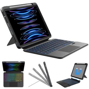 typecase FolioDuo Keyboard case for iPad Air 11 (M4, M3 & M2) Air 5th/4th Gen & iPad Pro 11 (4th/3rd/2nd/1st) with Trackpad & 7-Color Backlit, Portrait/Landscape, 1 Year Replacement Warranty